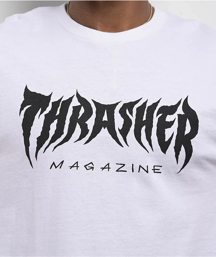 Thrasher Metal White T-Shirt