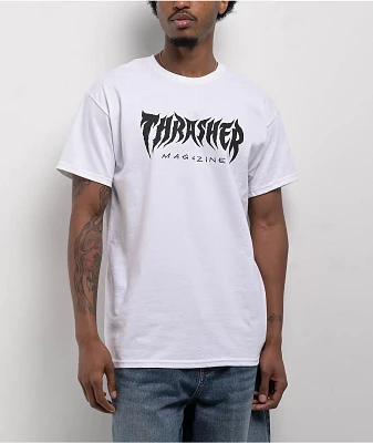 Thrasher Metal White T-Shirt