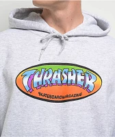 Thrasher Ninety Five By Spanky Heather Grey Hoodie