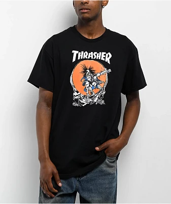 Thrasher Outlaw Black T-Shirt