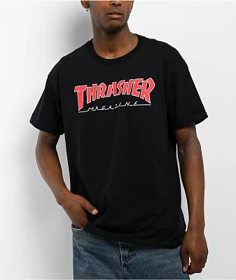 Thrasher Outline Black T-Shirt