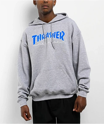 Thrasher Outline Grey Hoodie
