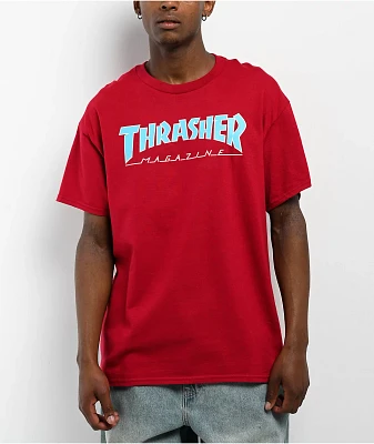 Thrasher Outline Red T-Shirt