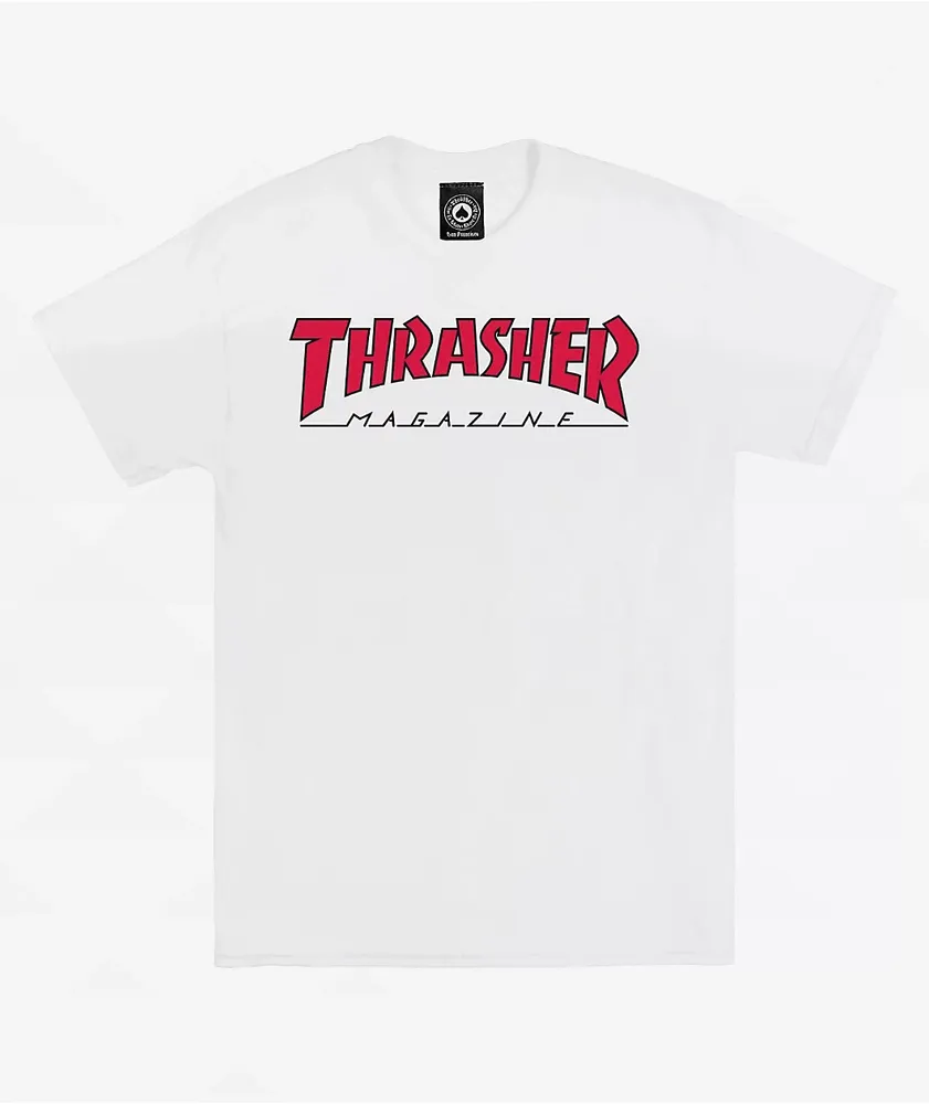 Thrasher Outline White T-Shirt