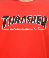 Thrasher Outlined Red T-Shirt