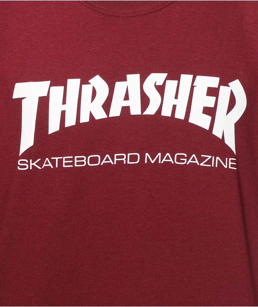 Thrasher Skate Mag Burgundy T-Shirt