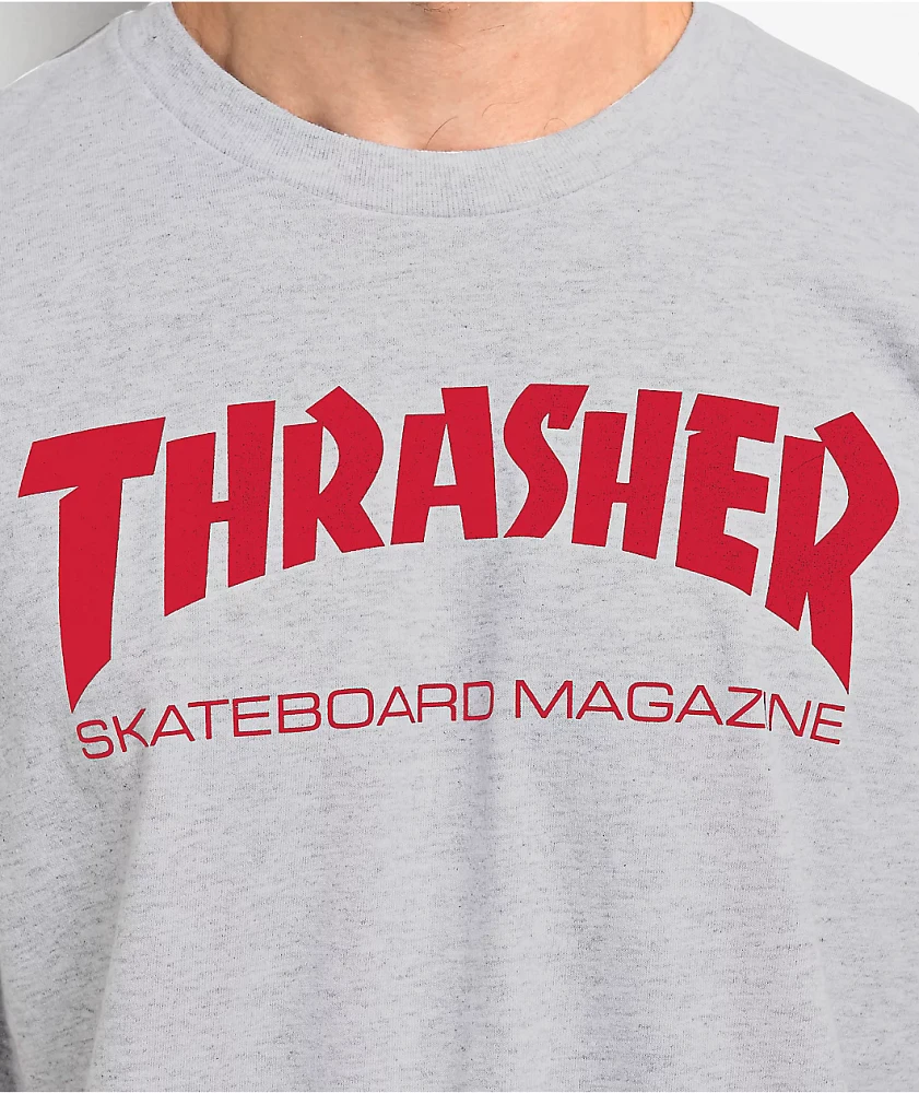 Thrasher Skate Mag Grey T Shirt