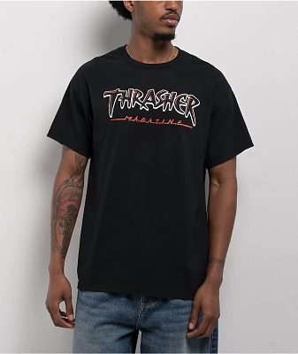 Thrasher Slash Black T-Shirt