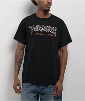 Thrasher Slash Black T-Shirt
