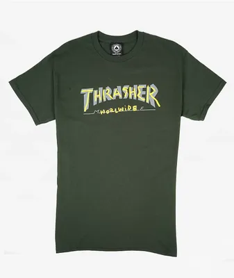 Thrasher Trademark Forest Green T-Shirt