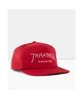 Thrasher Worldwide Red Snapback Hat