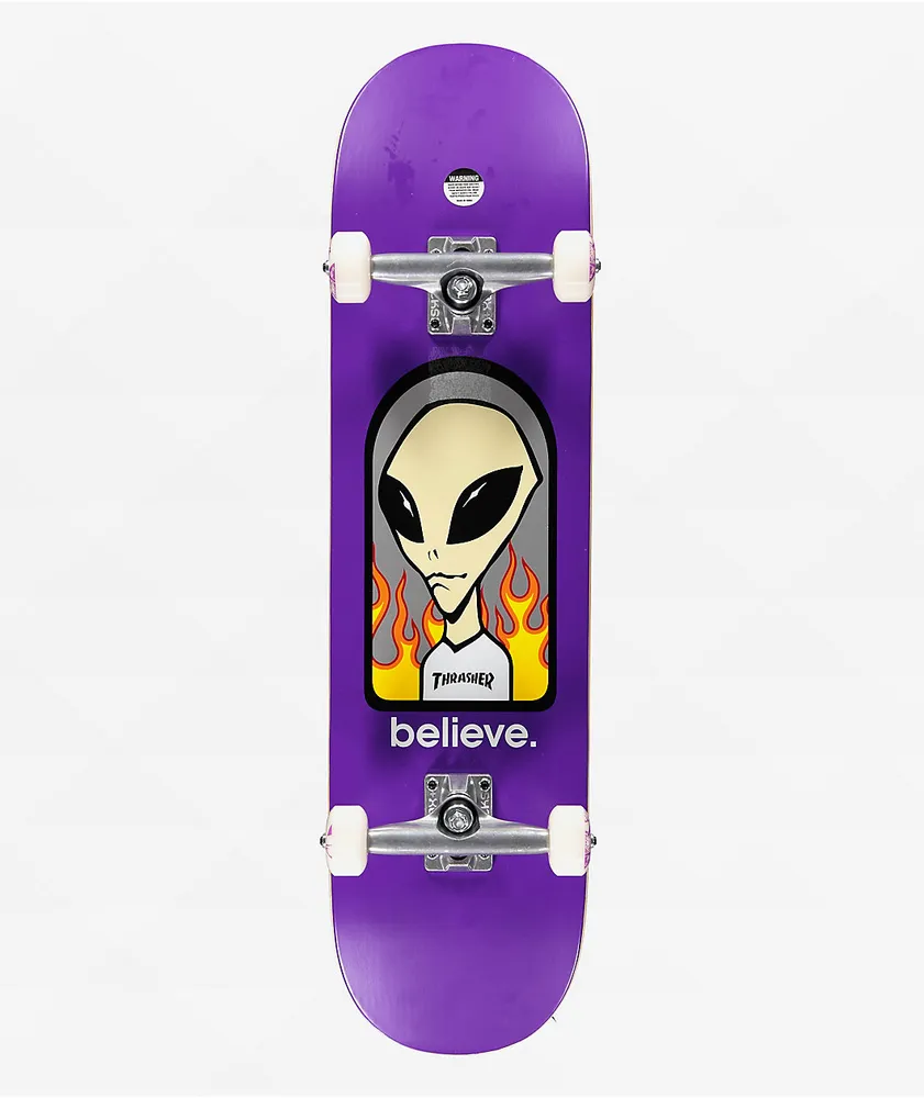 Thrasher x Alien Workshop Believe 8.25" Skateboard Complete