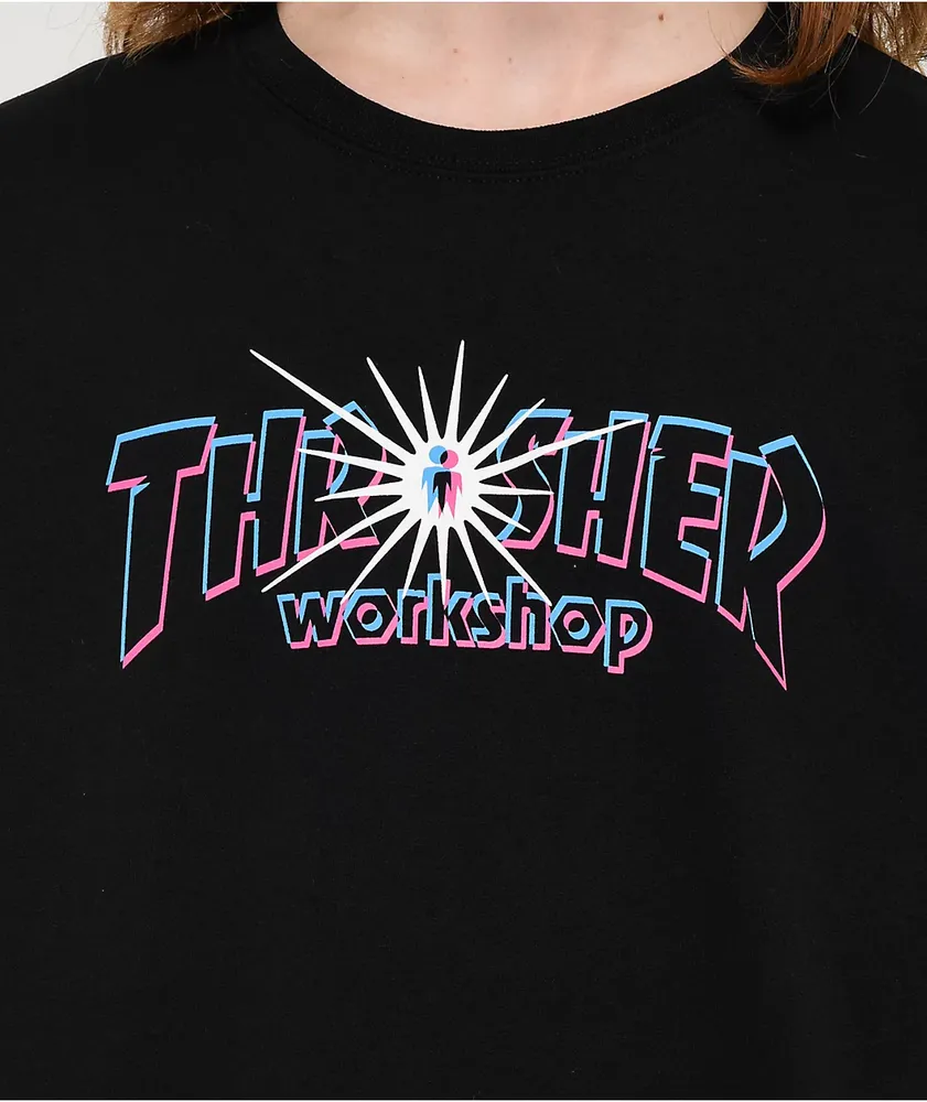 Thrasher x Alien Workshop Nova Black Crewneck Sweatshirt