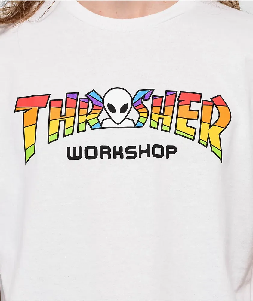 Thrasher x Alien Workshop Spectrum White T-Shirt