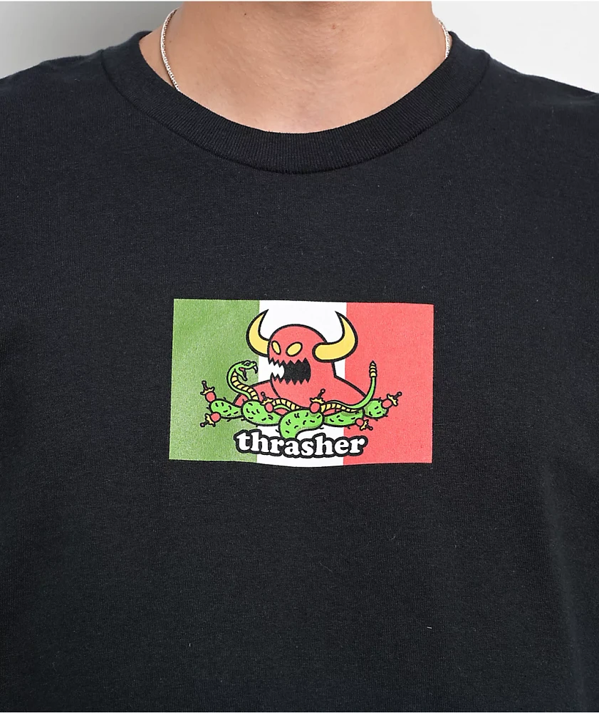 Thrasher x Toy Machine Hecho Black T-Shirt