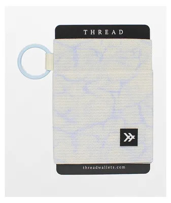 Thread Mirage White & Blue Tie Dye Elastic Wallet