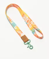 Thread Ronnie Blue & Yellow Tie Dye Lanyard