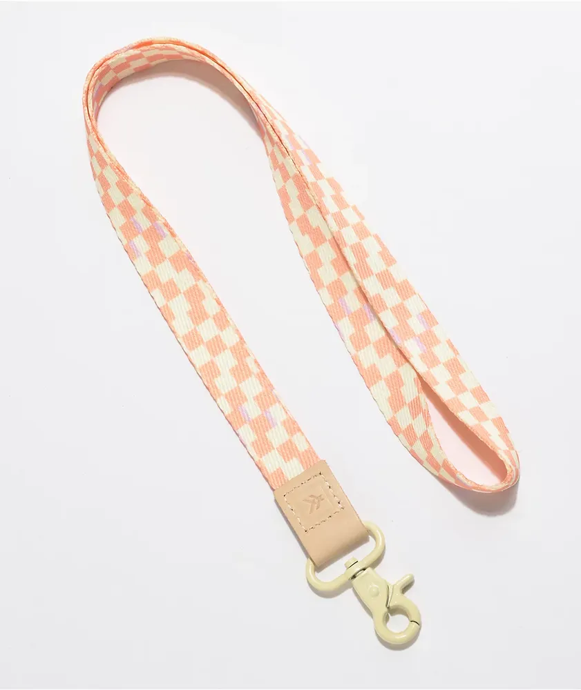 Thread Vienne Pink & White Checkered Lanyard