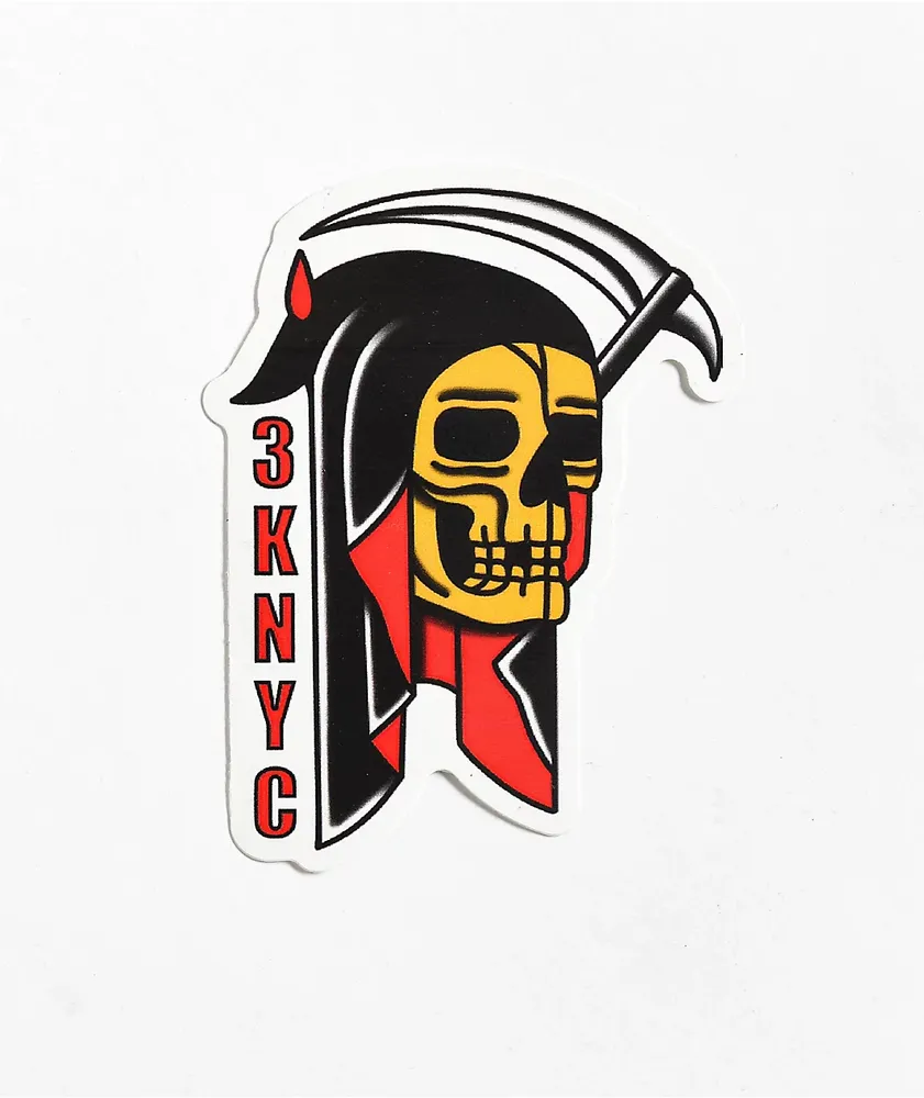 Three Kings Tattoo Reaper Sticker