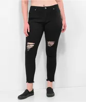 Thrill Jeans High Rise Black Skinny Jeans