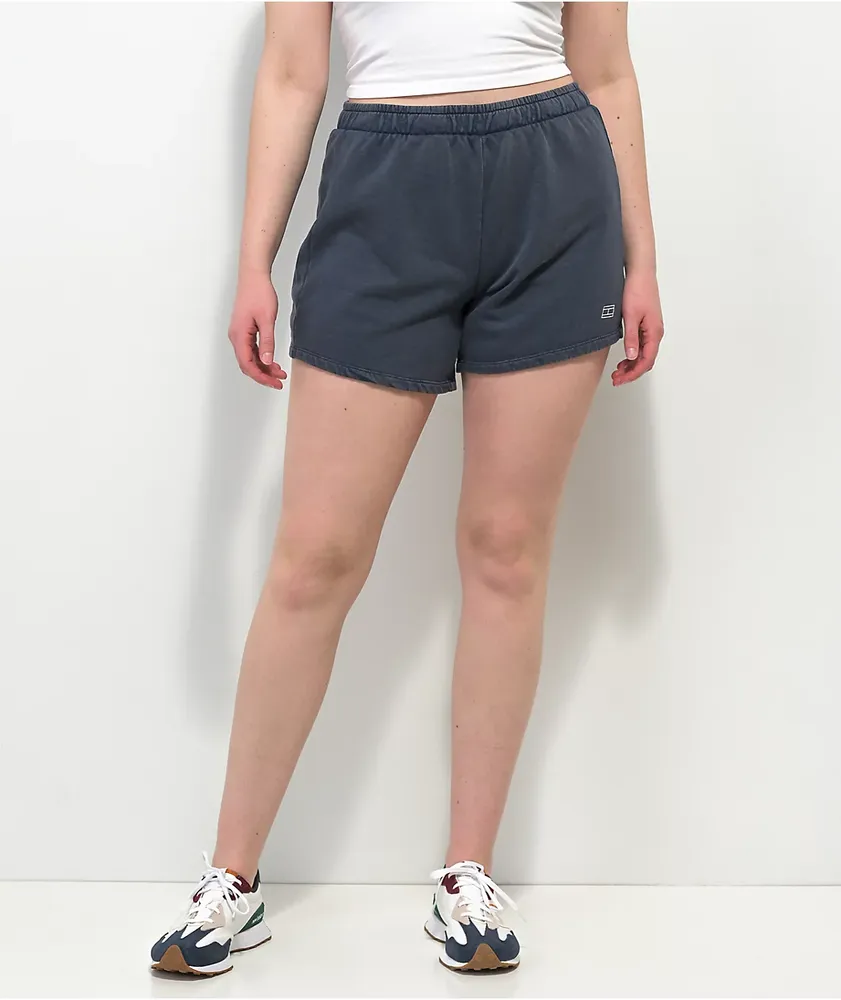 Tommy Hilfiger Roll Down Navy Pigment Wash Sweat Shorts