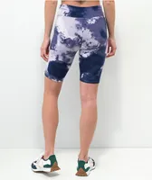 Tommy Hilfiger Watercolor Blue & White Bike Shorts