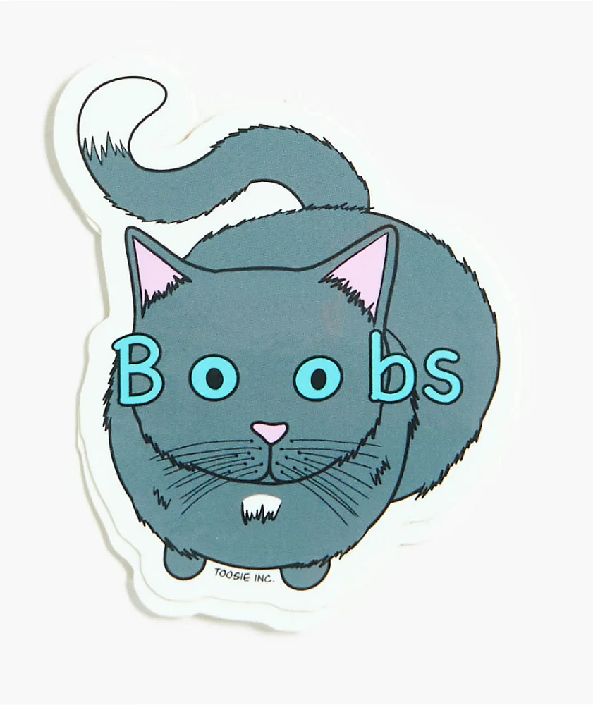 Toosie Boobs Cat Sticker