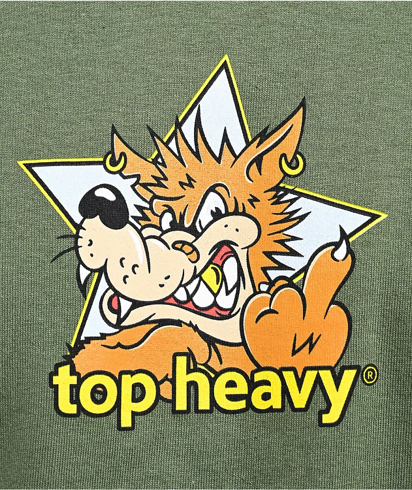 Top Heavy Dog House Green T-Shirt