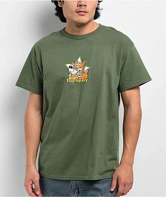 Top Heavy Dog House Green T-Shirt