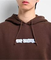 Top Heavy Logo Brown Hoodie