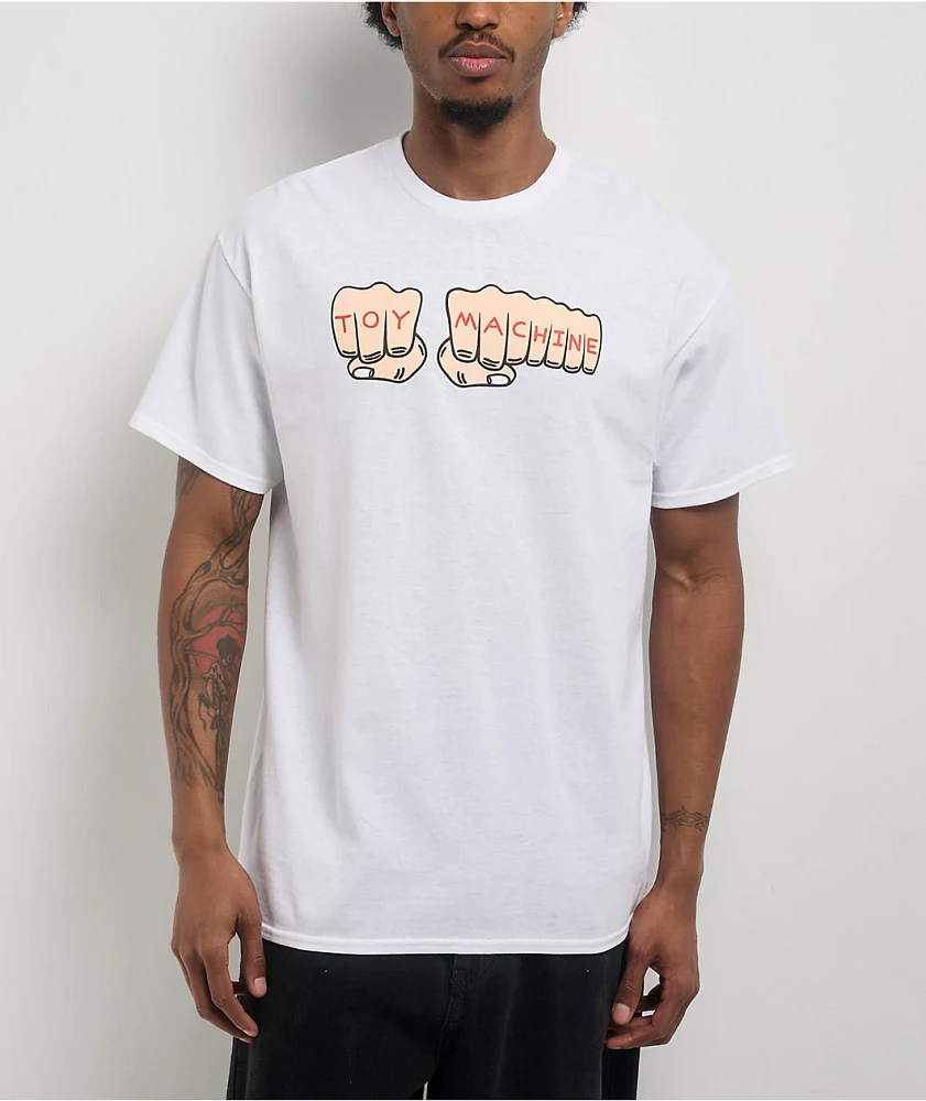 Toy Machine Fists White T-Shirt