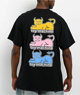 Toy Machine Triple Cat Black T-Shirt
