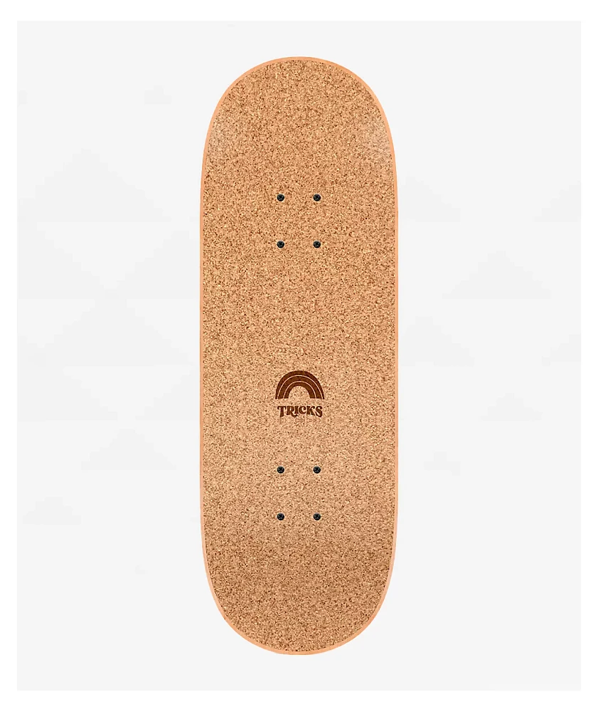 Tricks Kids Yin Yang Flowers 7.87" Skateboard Complete