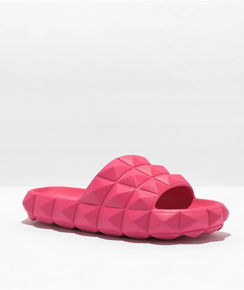 Trilium Dorey Fuchsia Slide Sandals