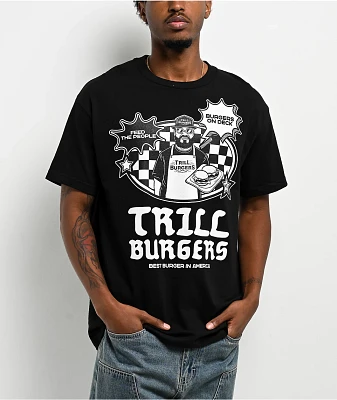 Trill Burgers On Deck Black T-Shirt