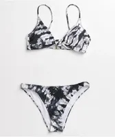 Trillium Audry Black & White Tie Dye Cheeky Bikini Bottom