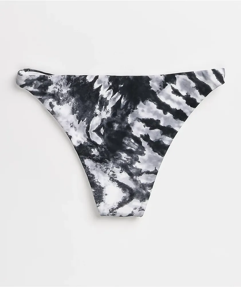 Trillium Audry Black & White Tie Dye Cheeky Bikini Bottom