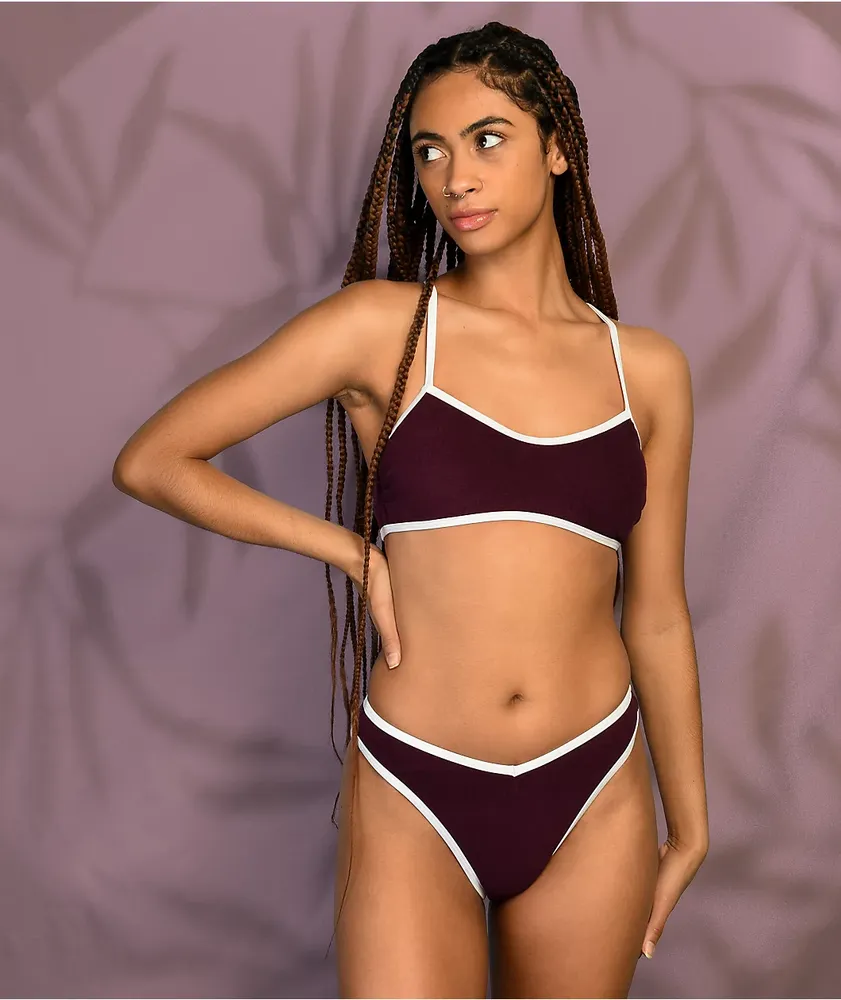 Trillium Camryn Hipster Red Bikini Bottom