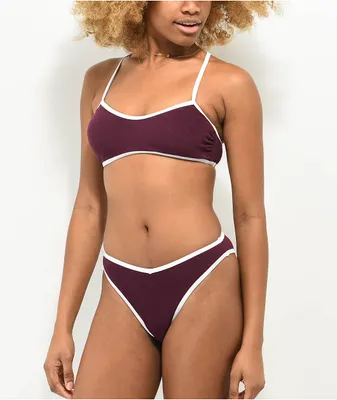 Trillium Camryn Hipster Red Bikini Bottom