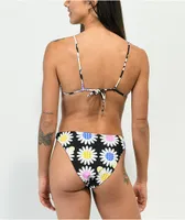 Trillium Lizzie Daisy Black High Leg Bikini Bottom