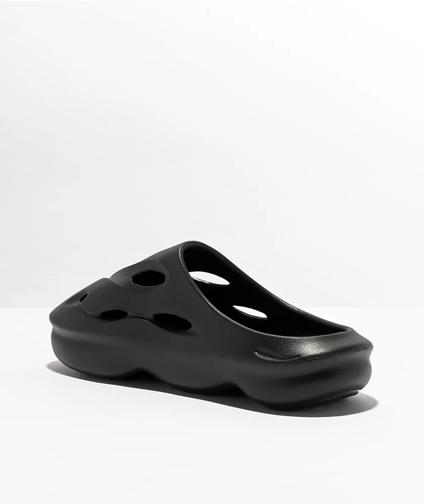 Trillium Opal Black Slide Sandals