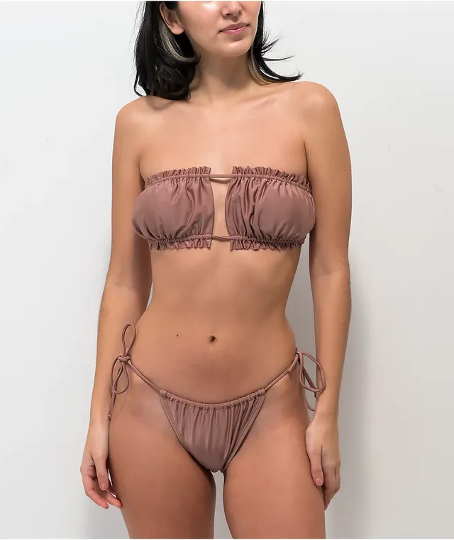 Zoe High Waisted Bikini Bottom, Cheeky Cut Swimsuit