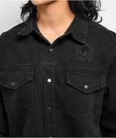 Trio Urban Worry Less Black Denim Jacket