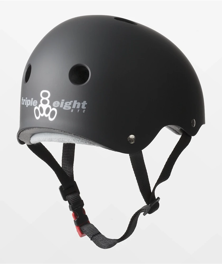 Triple Eight Certified Sweatsaver Black Multi-Sport Helmet