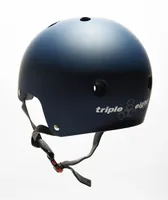 Triple Eight Dual Certified Matte Blue Skateboard Helmet