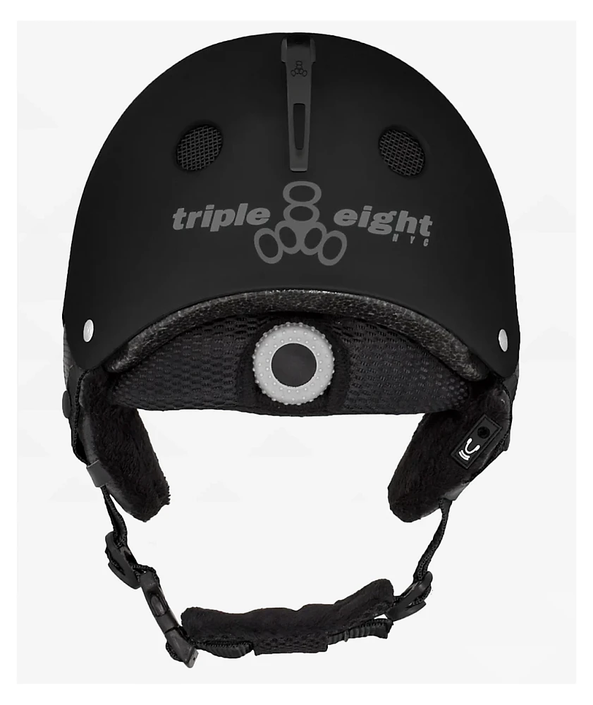 Triple Eight Halo Standard Black Snowboard Helmet