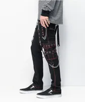 Tripp NYC No Excuses Black & Red Bondage Pants