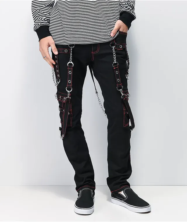 No Excuse Pant Red 26 / Black/Red Stitch