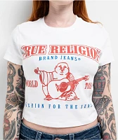 True Religion Anniversary Buddha Logo White T-Shirt