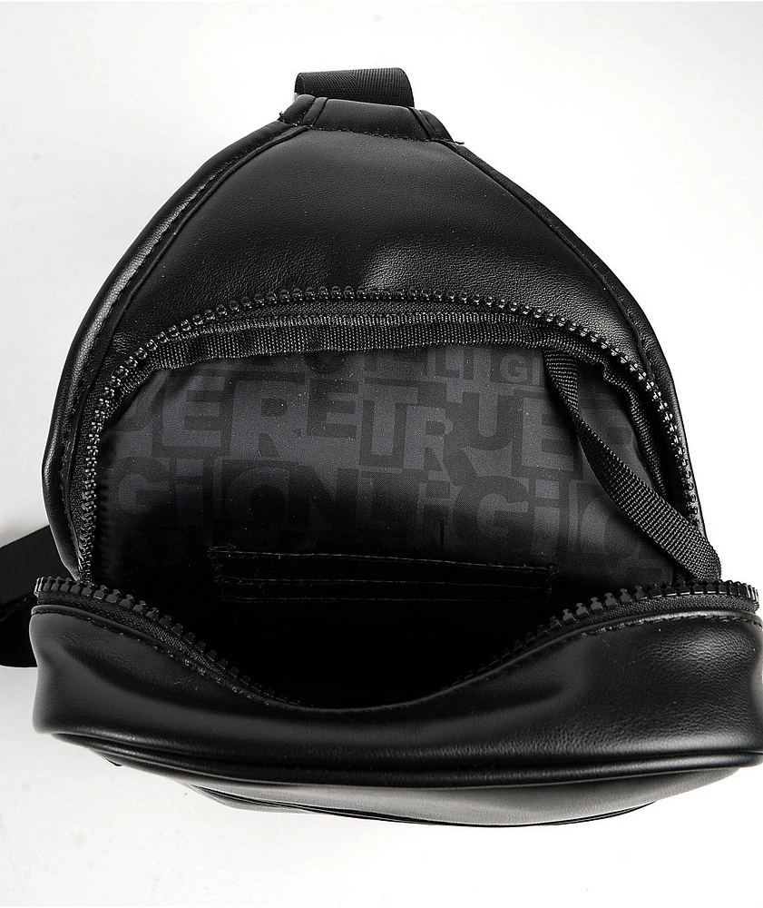 True Religion Bank Black Sling Bag